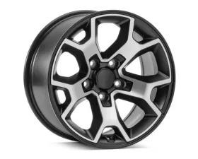 Quadratec Morphic Wheel 17x8.5 Offset +10mm Black with Machined Face Jeep 2005-2021